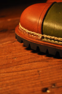 手作り靴教室・靴工房（東京）ノルベジェーゼ製法の編み上げブーツ