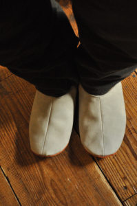 手作り靴教室・靴工房（東京）基礎練習バブーシュ