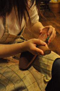 手作り靴教室・靴工房（東京）教室作業風景
