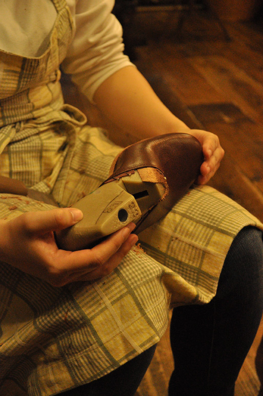 手作り靴教室・靴工房（東京）　サボサンダル